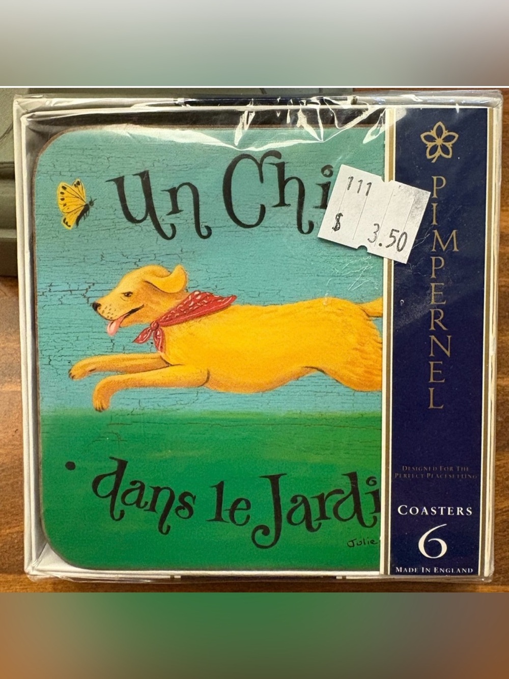 Vintage Pimpernel Dans le Jardin Coasters SEALED French Barnyard Animals Set 6
